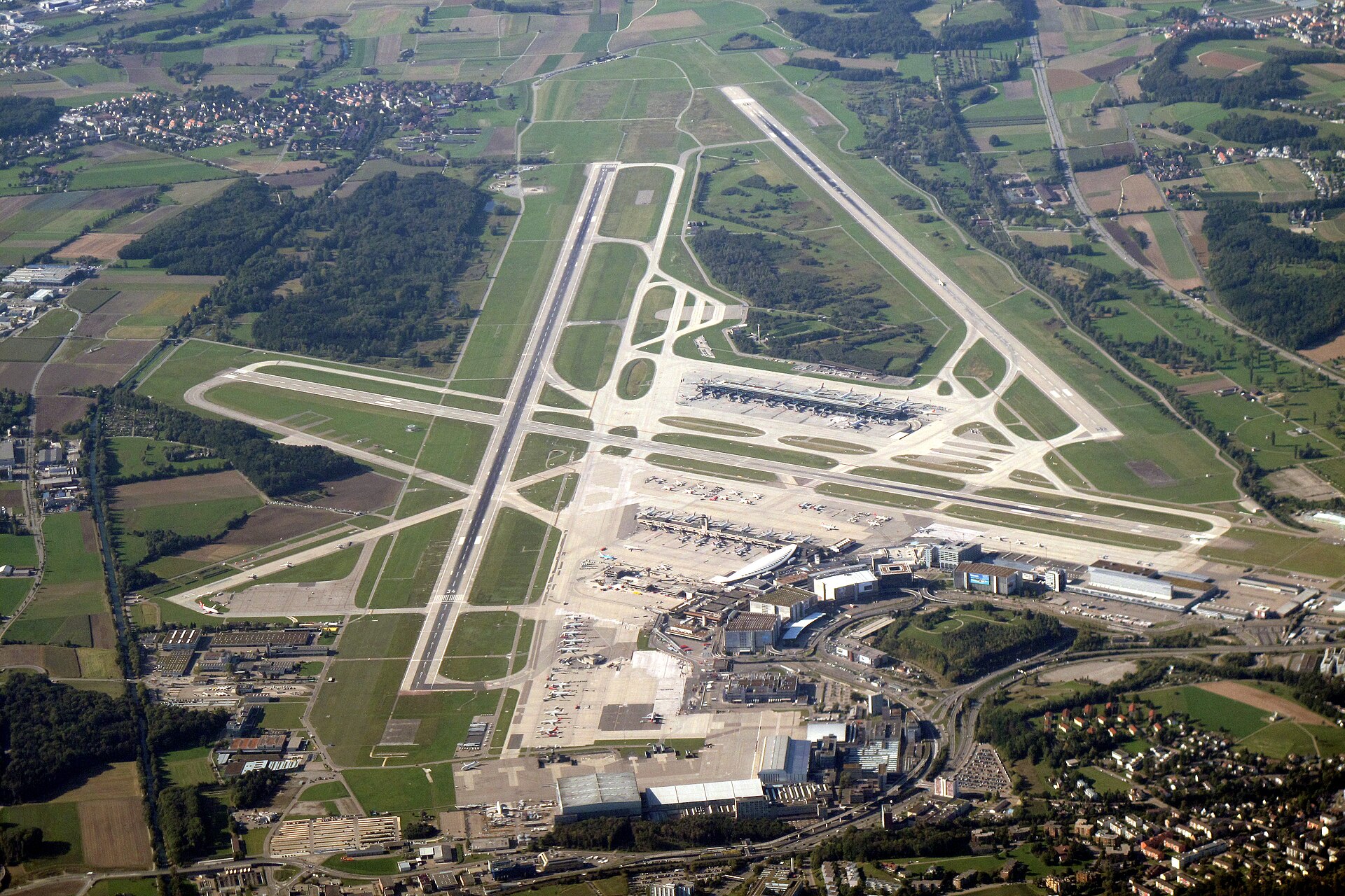 Zurich Airport — real photograph